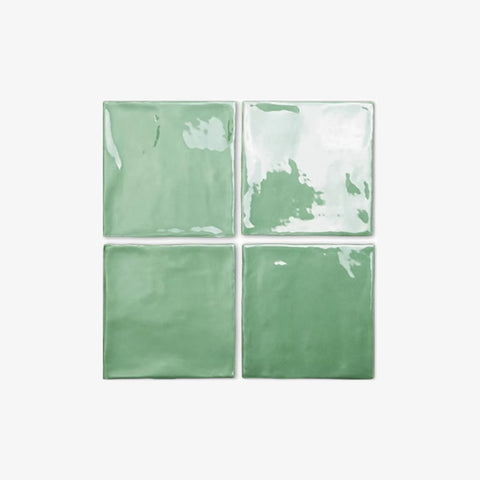 Jelly Glazed Tile | Avocado Medium Green