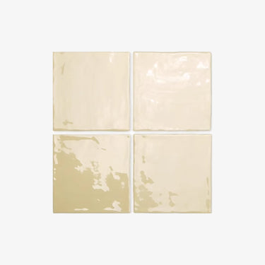 Jelly Glazed Tile | Bright Cream Yellow