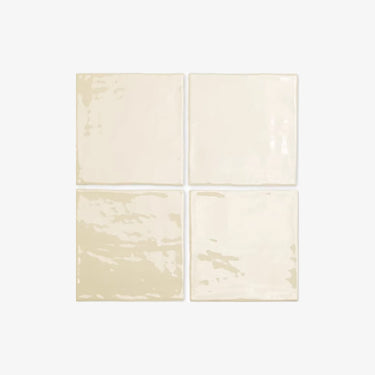 Jelly Glazed Tile | Bright Cream