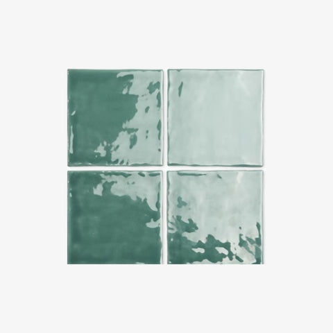 Jelly Glazed Tile | Lake Light Green