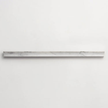 Concave Carrara Marble - Long Cut