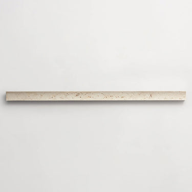 Concave Beige Travertine Marble - Long Cut