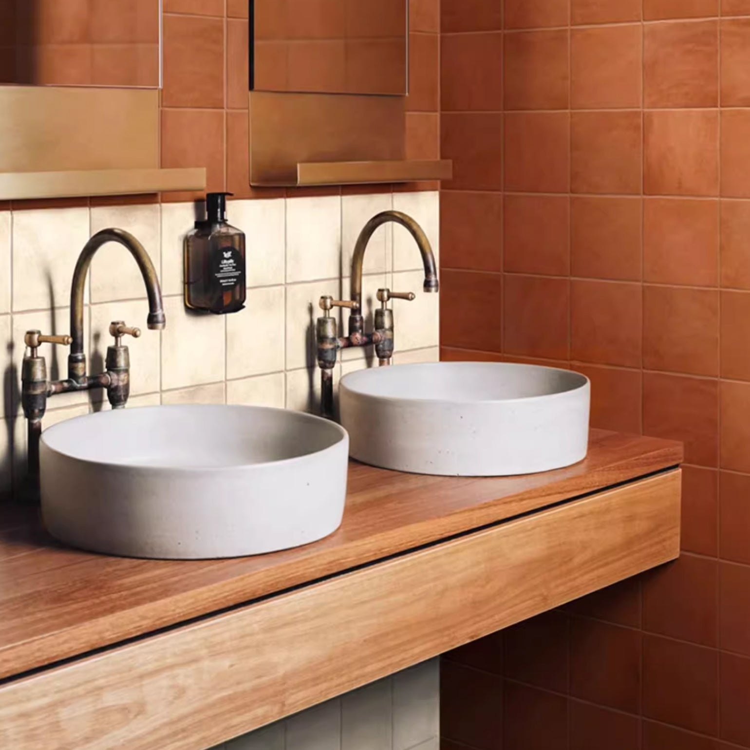 Bloom Tile | Brown Orange