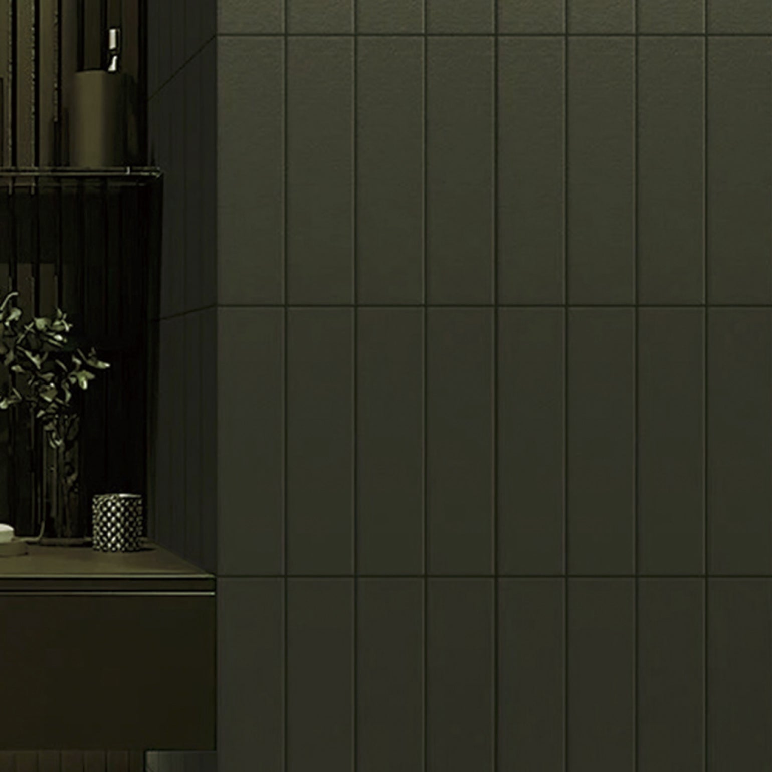 Jungle Tile | Olive Green